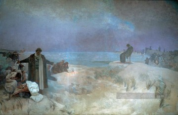 Komenius Alphonse Mucha Peinture à l'huile